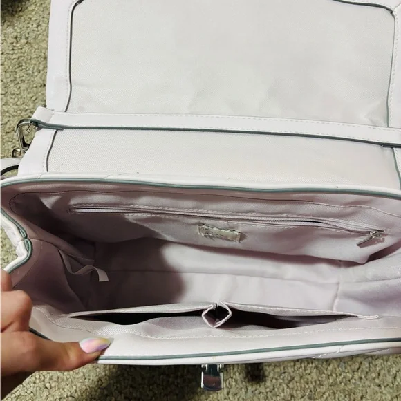 Light Lavender Quilted Shoulder Bag - Picture 5 of 7